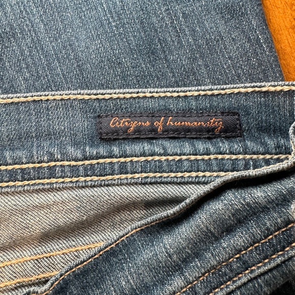 Citizens of Humanity Jeans Women's 29 Blue Paloma Stretch Low Waist Flair Leg - Picture 9 of 11